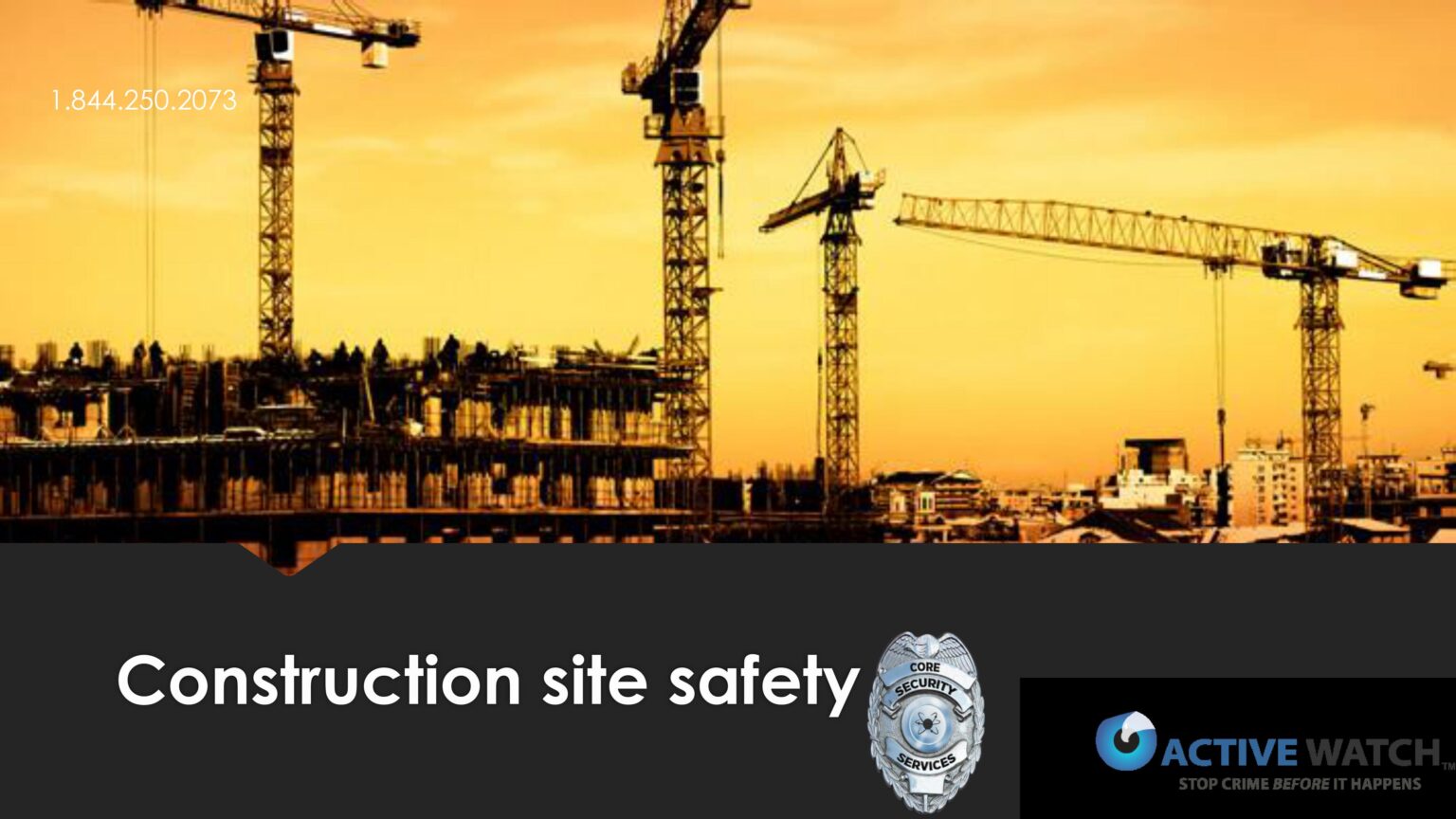 Construction site safety training course